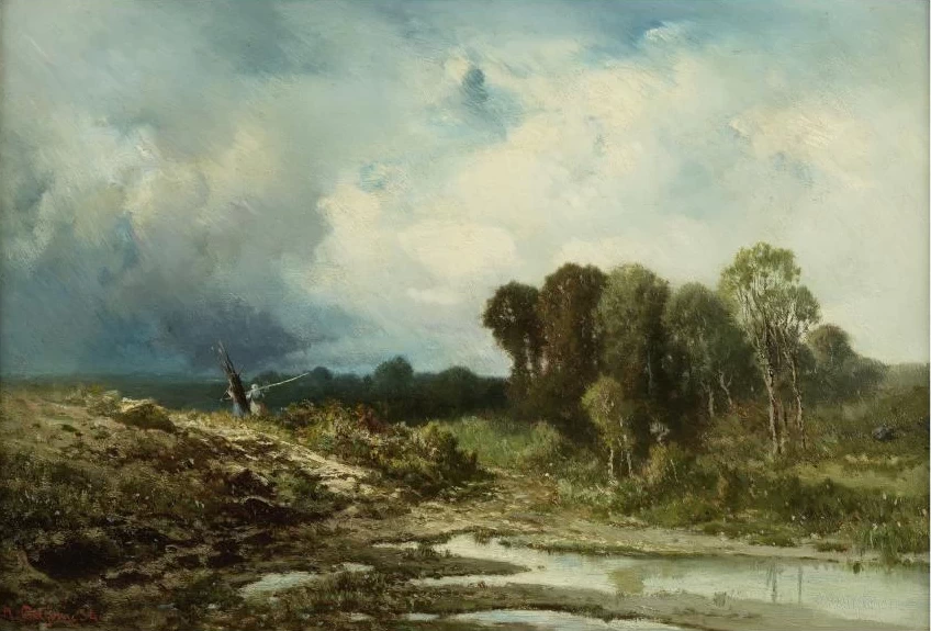 Paesaggio rurale, in riva al mare